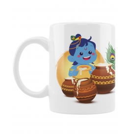 Mugkart Ceramic Coffee Cup Printed God Karishna Coffee Mug For Karishna, Kanhaiya - 1 Piece (aaa - Mug), 1010