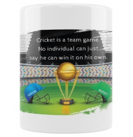 Mugkart Ceramic Coffee Cup Printed Cricket Match Coffee Mug For Cricket Match - 1 Piece (aaa - Mug), 1001