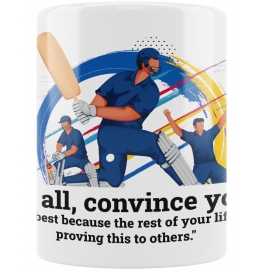 Mugkart Ceramic Coffee Cup Printed Cricket Match Coffee Mug For Cricket Match - 1 Piece (aaa - Mug), 1037