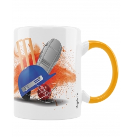 Mugkart Ceramic Coffee Cup Printed Cricket Match Coffee Mug For Cricket Match - 1 Piece (aaa - Mug), 1014